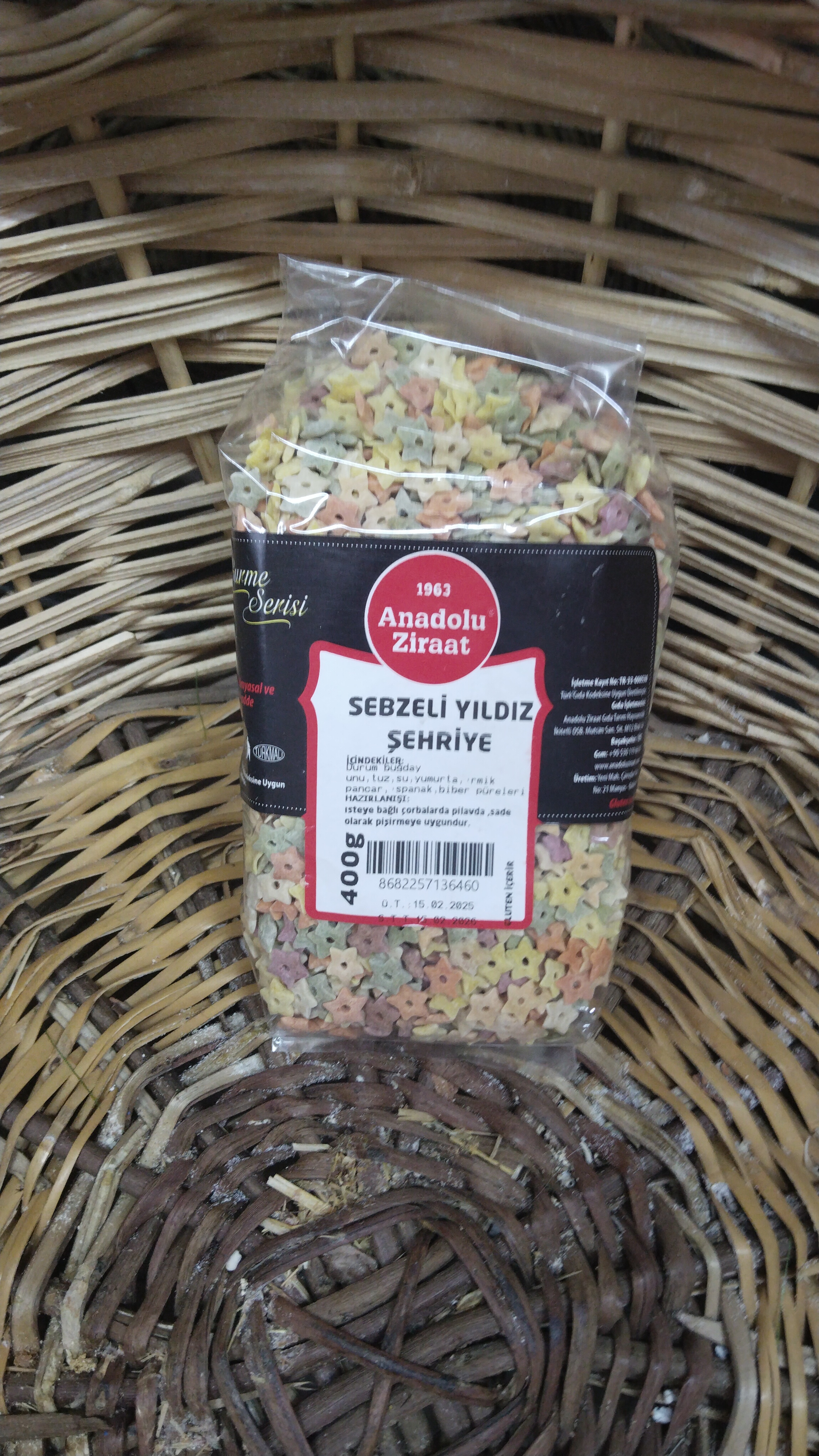 Anadolu Ziraat Sebzeli Yıldız Şehriye