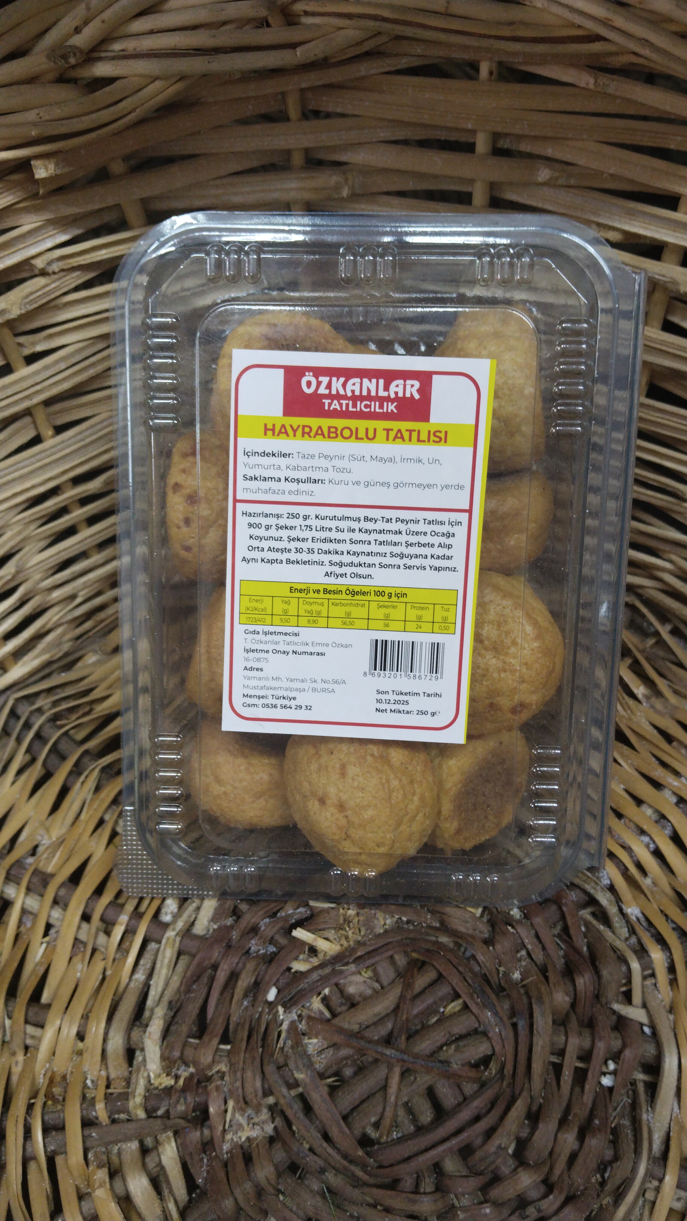 Özkanlar Hayrabolu Tatlısı