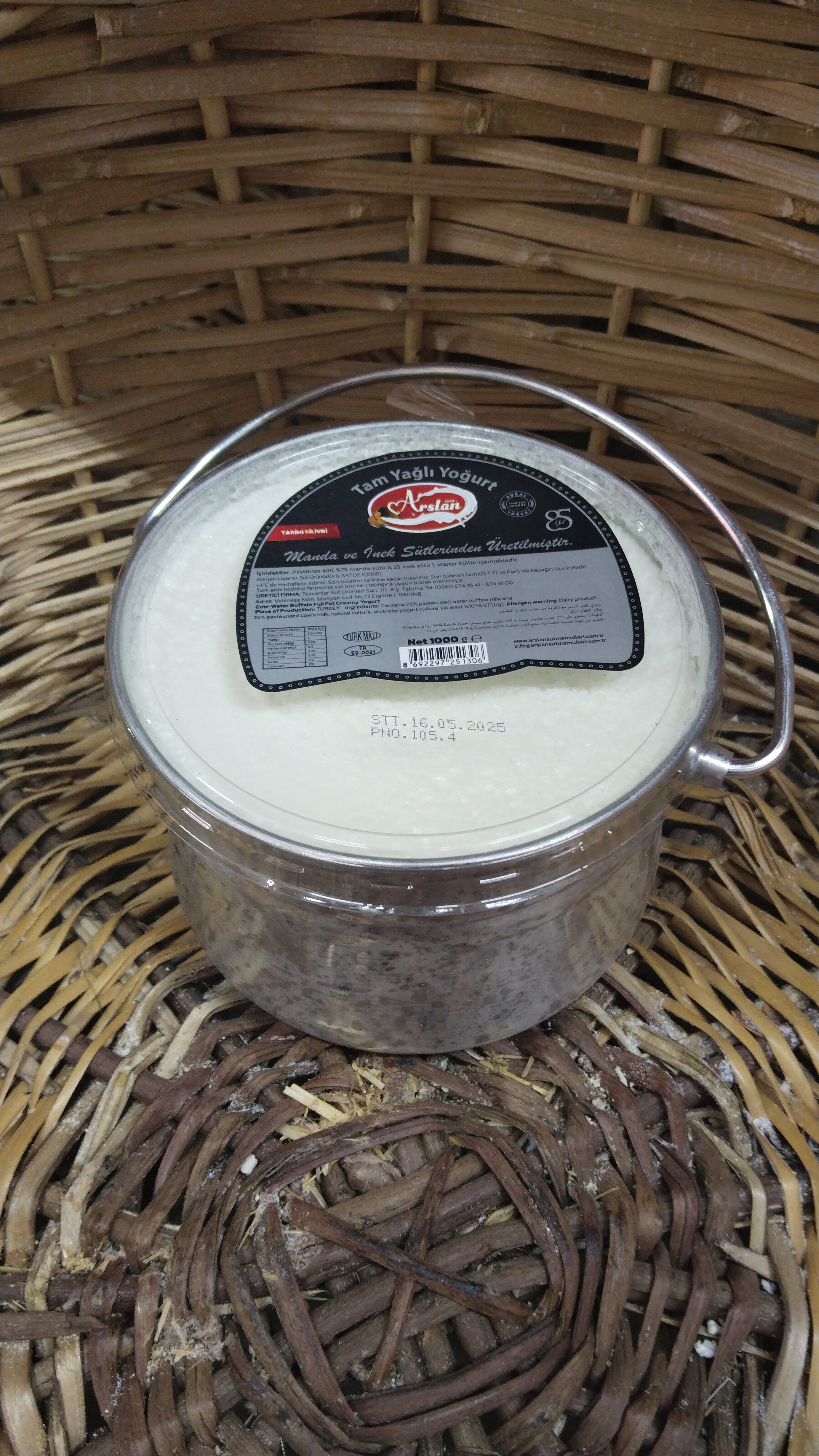 Silivri Arslan Tam Yağlı Manda Yoğurt